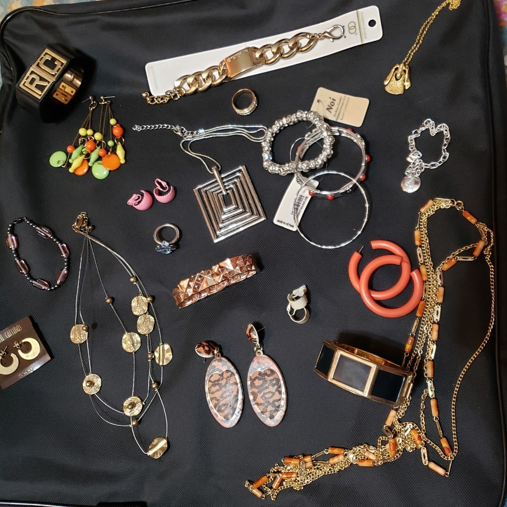 Vintage Jewelry Lot Bracelets Earrings more..